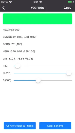 Скриншот Color & Font на iPhone 4