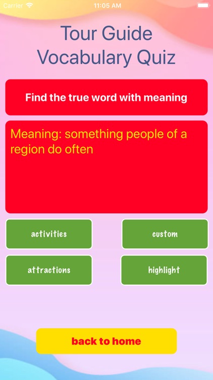 Tour Guides Vocabulary screenshot-3