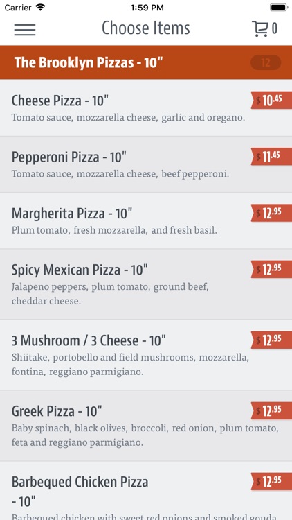 Brooklyn Pizza To Go