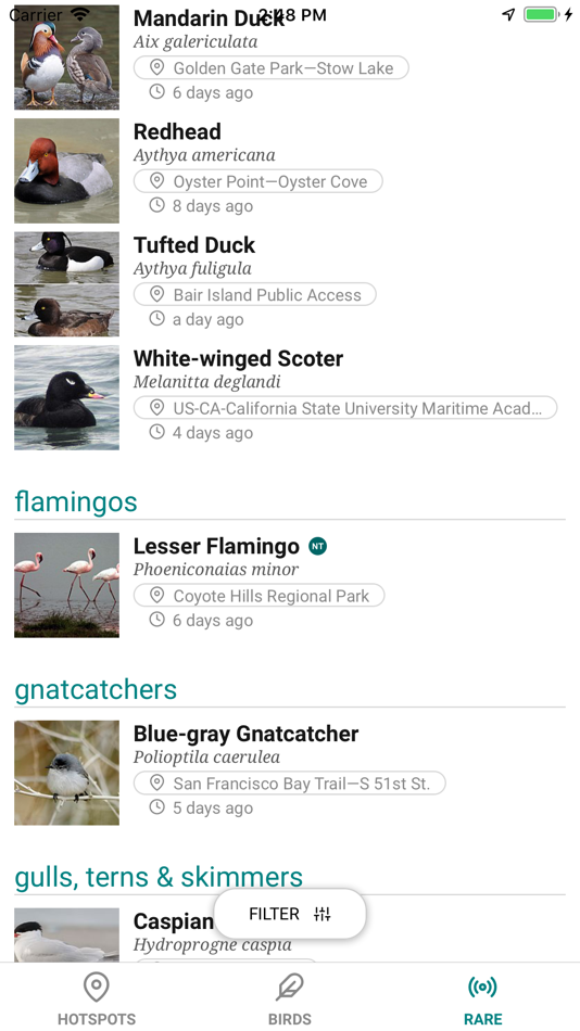 #3. GoBird - Guide to Nearby Birds (iOS) 由: Tony Gentilcore