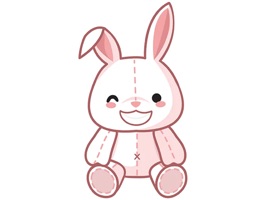Plush Bunny Sticker Pack