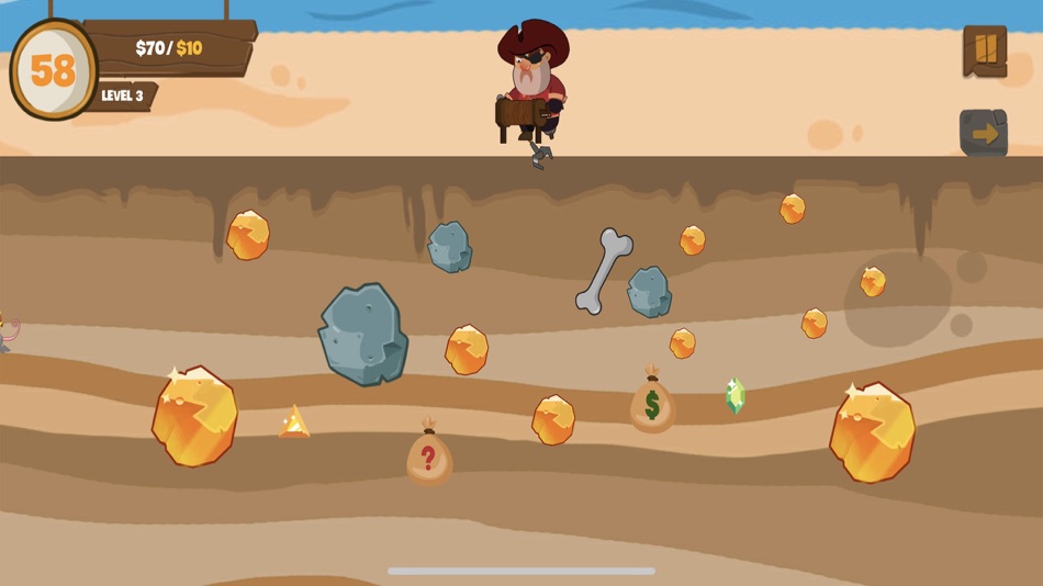 #3. 黄金矿工-史上最好玩的小游戏 (iOS) 由: yu zheng