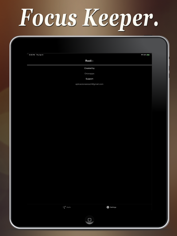 Focus Keeper. iPad screenshot