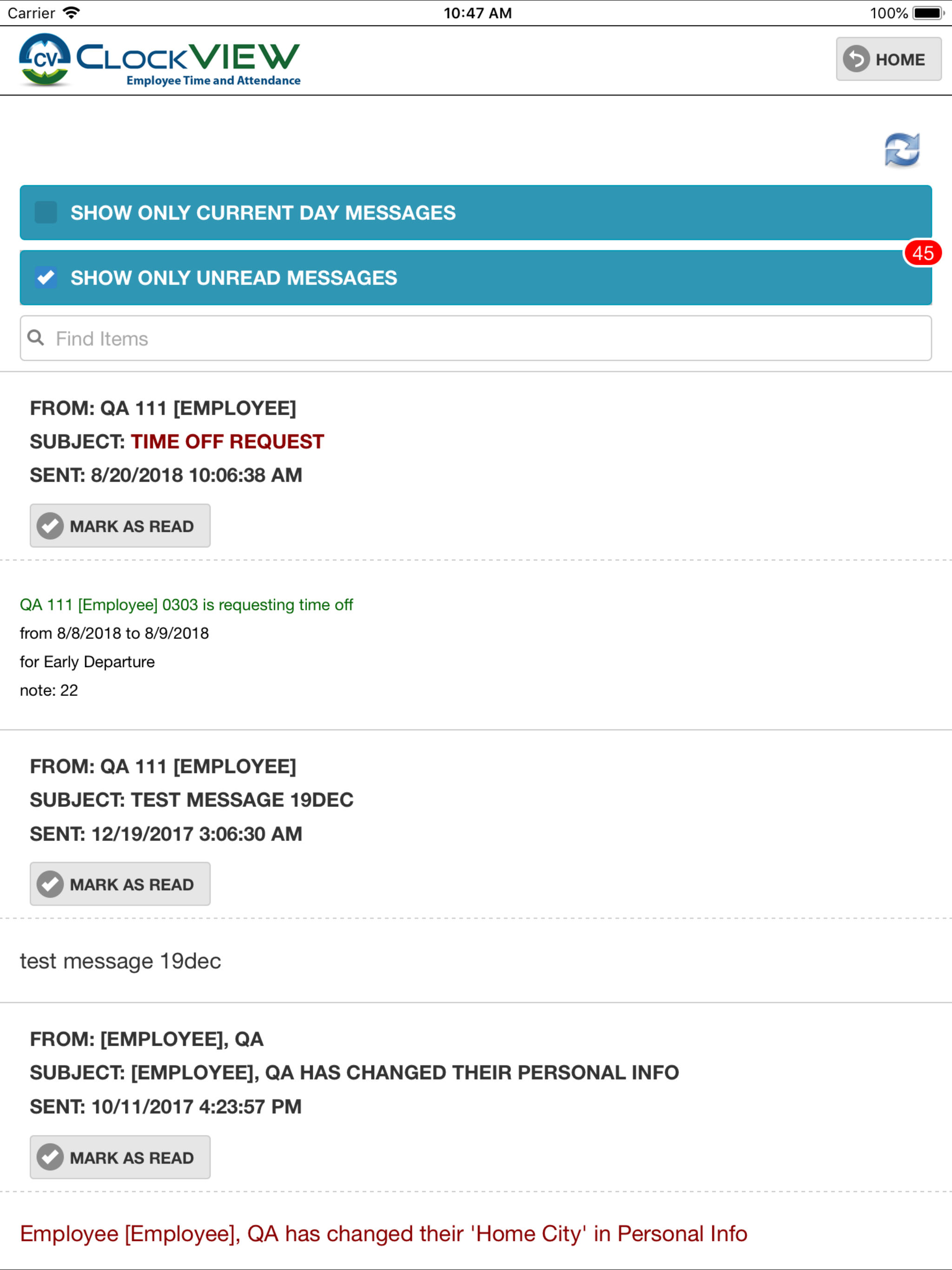 ClockVIEW Mobile screenshot 11