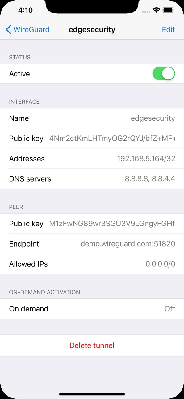 iPhone screenshot