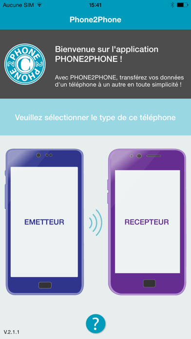 Screenshot #1 pour Phone2Phone