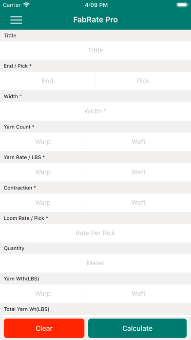 FabRate - Textile Calculator screenshot 2