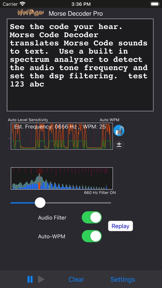 Morse Decoder Pro - 2.5.5 - (iOS)