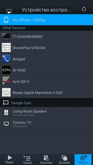Скриншот Mconnect Player Lite на iPhone 1