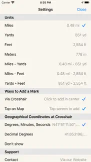 measure distance on map iphone screenshot 2