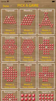 marble solitaire - peg puzzles iphone screenshot 1