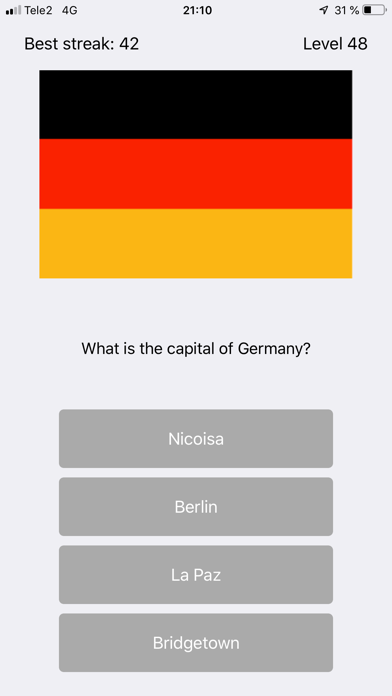 Capital City Quiz World Flagsのおすすめ画像7