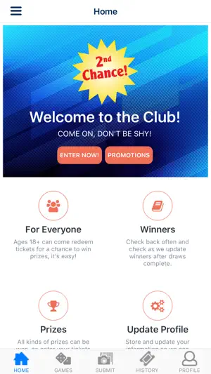 Vermont Lottery 2nd Chance screenshot 1