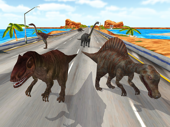 Screenshot #4 pour Dinosaur Racing Dino Games