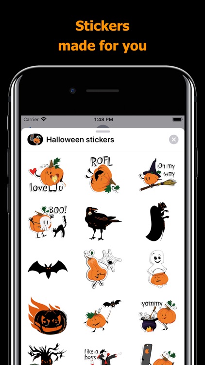 Halloween stickers - pumpkin
