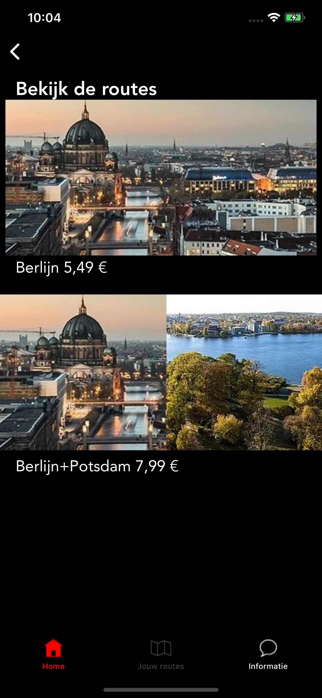 Ontdek per App - wandel routes