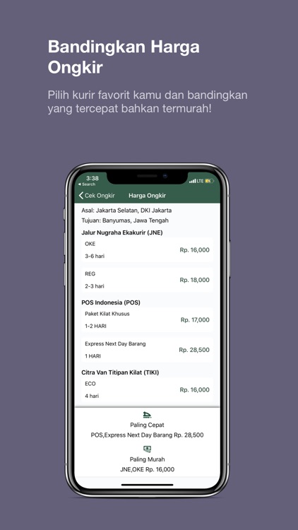 Hantar: Cek Ongkir dan Resi