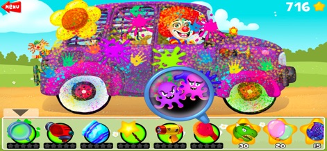 Amazing Car and Truck Wash - amazing-car-wash-clown-gameplay.png
