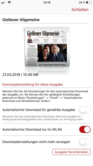 WZ ePaper screenshot 2