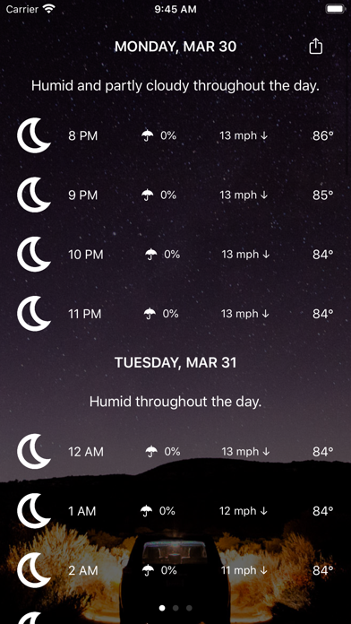 InstantWeather App Screenshot