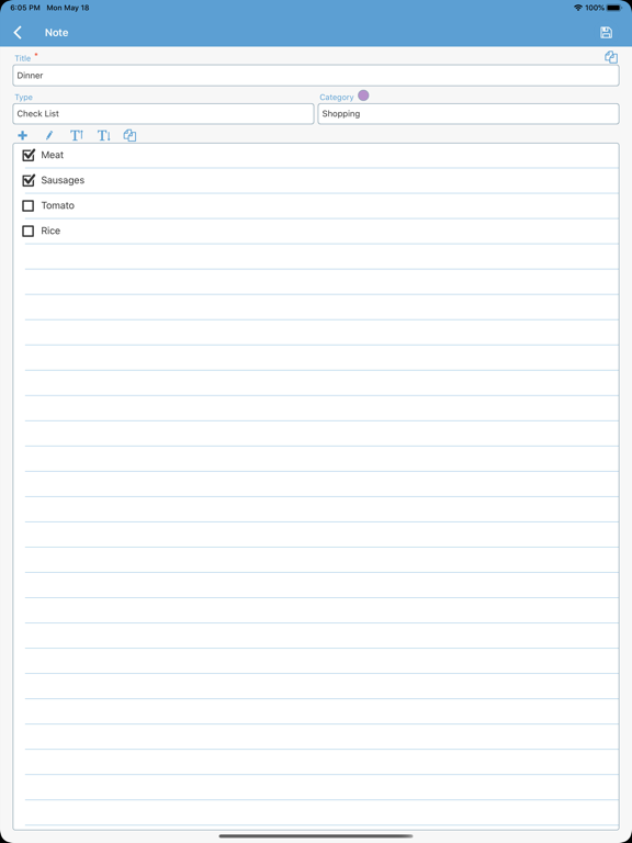 Notepad: notes, checklist screenshot 4