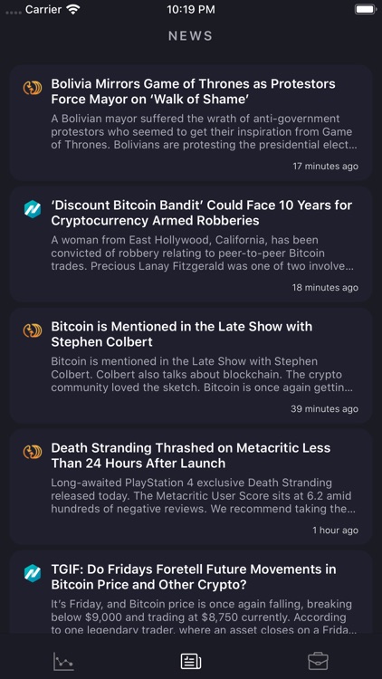 Epidemic - Crypto Tracker App