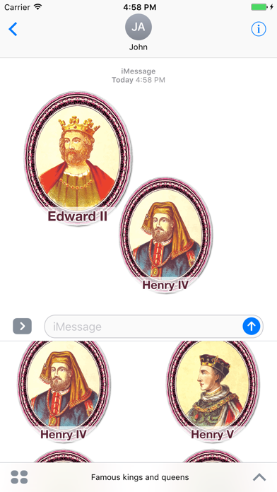 Screenshot #1 pour Famous Kings and Queens!