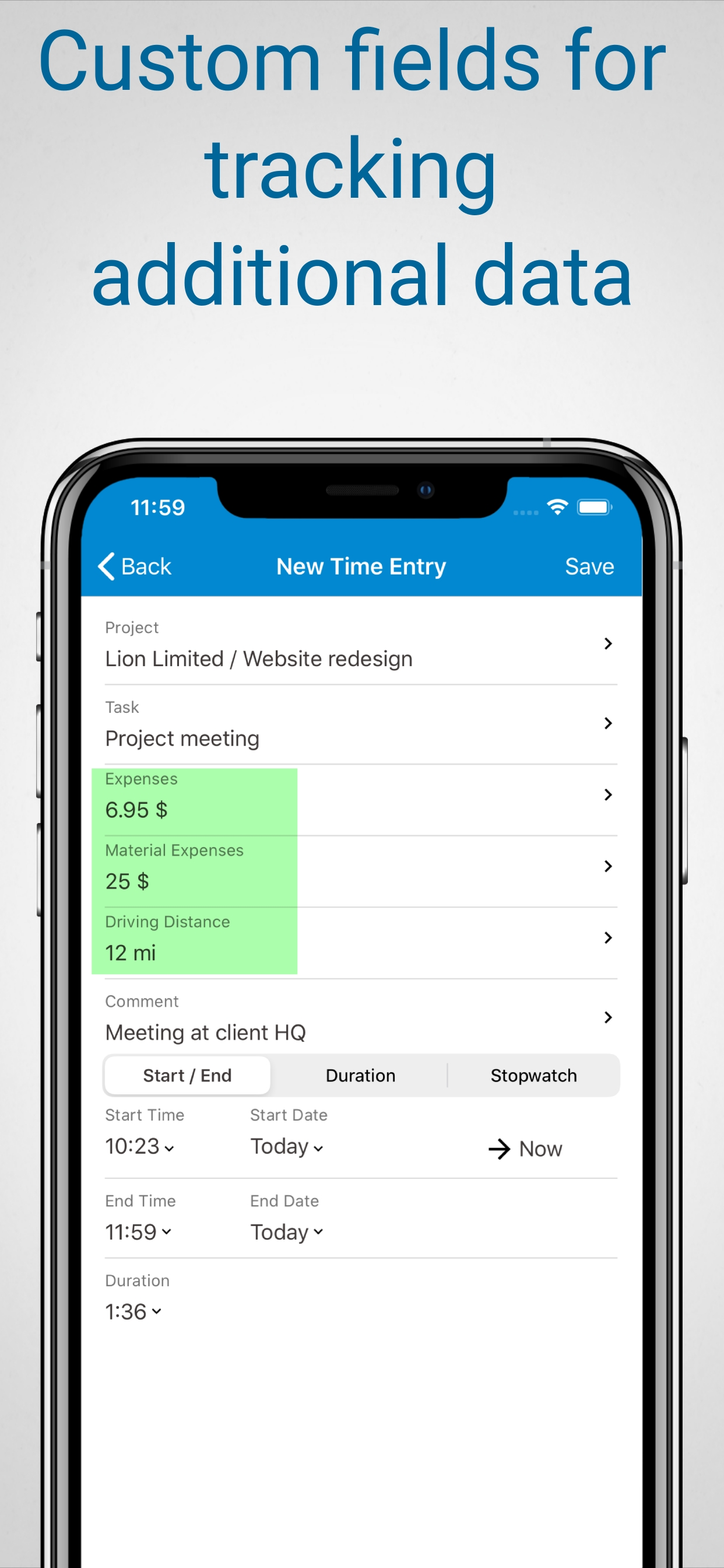 LogMyTime screenshot 6