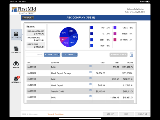 First Mid Business Mobile iPad screenshot