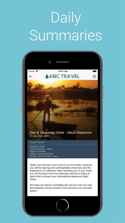 Oasis Travel App