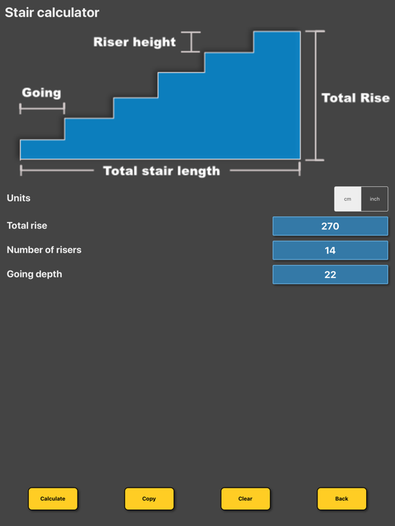Screenshot #5 pour Stair / staircase calculator
