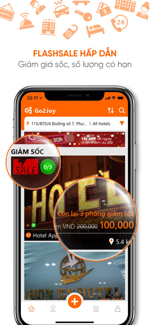 Go2Joy - Đặt phòng theo giờ