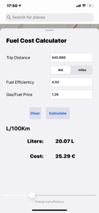 Fuel Cost Calculator - Maps screenshot #5 for iPhone