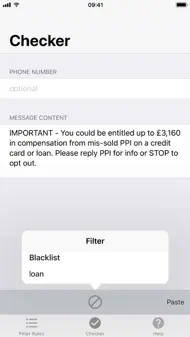 MessageFilter Pro iphone bilder 2