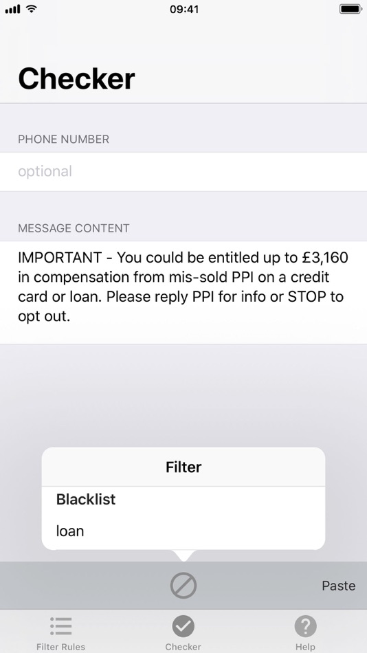 #3. MessageFilter Pro (iOS) Podle: Junyu Kuang
