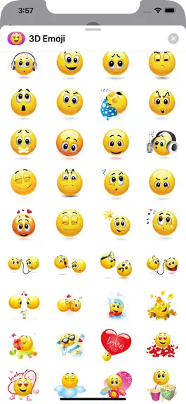 Game screenshot 3D Emoji Stickers for iMessage hack