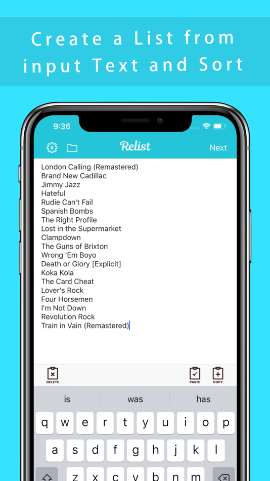 #1. App to sort the list - Relist (iOS) 由: MAPLE LLC