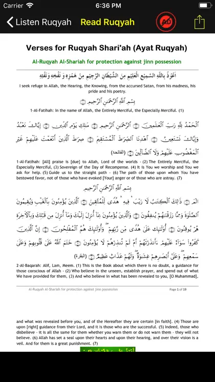 Screenshot 5 di 6 di Ultimate Ruqyah Shariah MP3