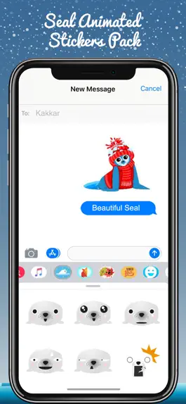 Game screenshot Seal Animated Stickers Pack hack