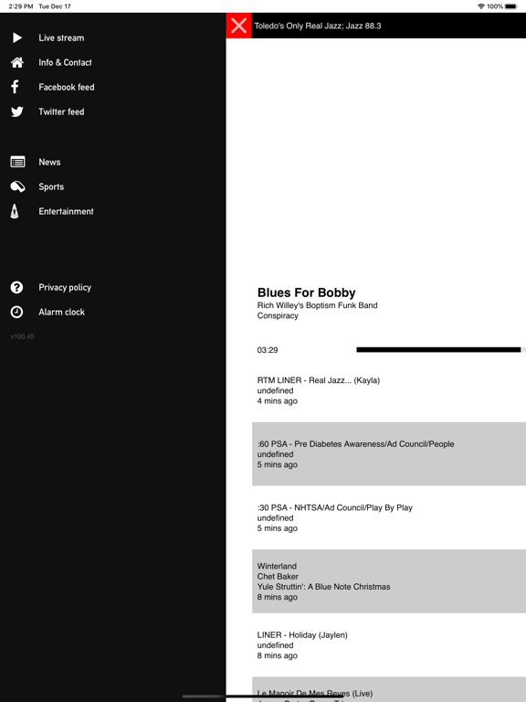 Screenshot #5 pour WXTS Jazz 88.3