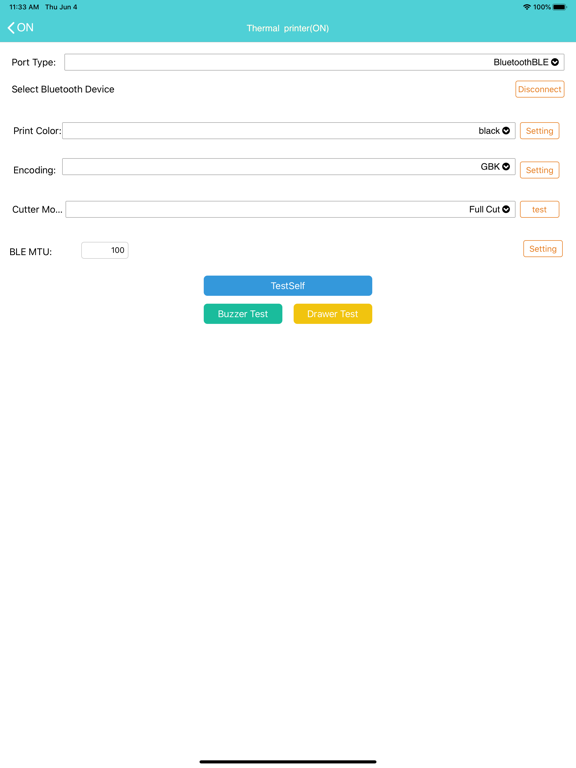 RTPrinter System iPad screenshot 4 - Lifestyle app
