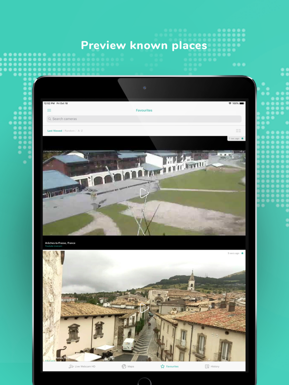 Live Webcam HD iPad screenshot