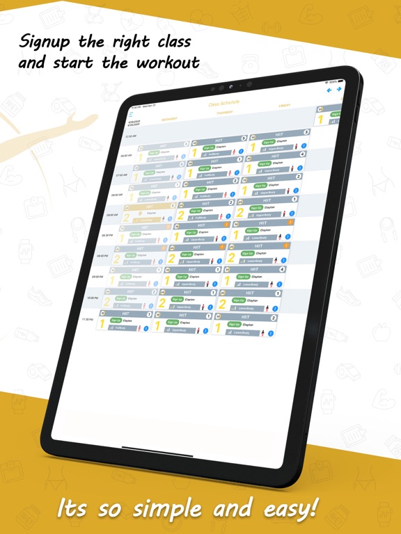 WebFitness: Live Workouts App iPad screenshot 3 - Health & Fitness app