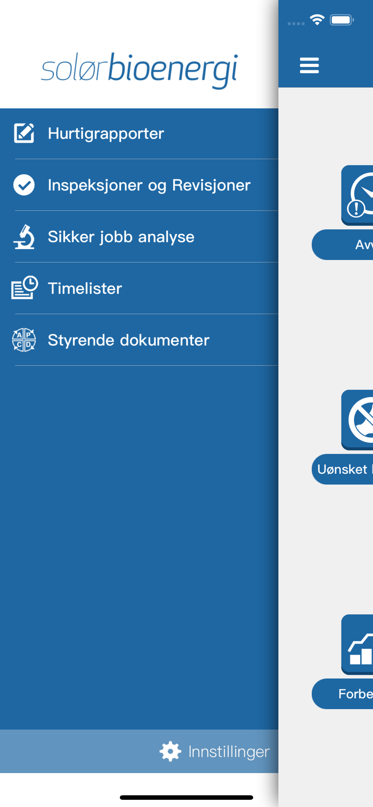 Solør Bioenergi HMS screenshot 3