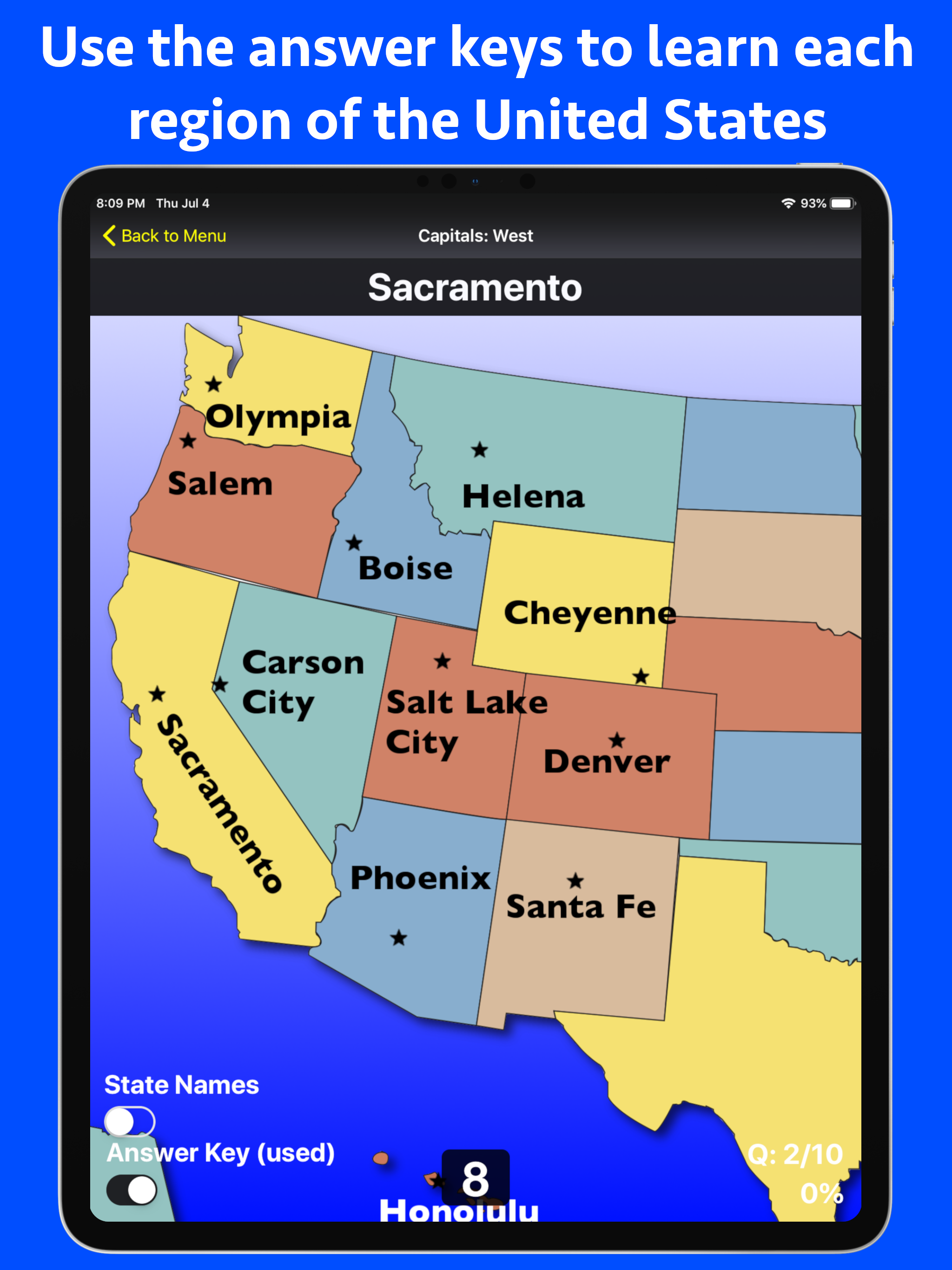 United States Map Quiz
