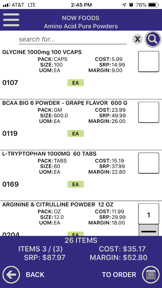 NOW Foods Wholesale Orders screenshot