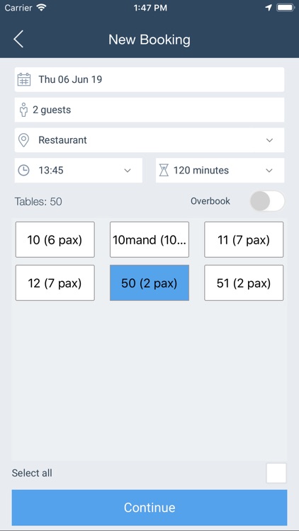 DinnerBooking Business screenshot-4