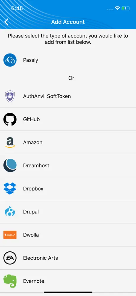 Passly Authenticator