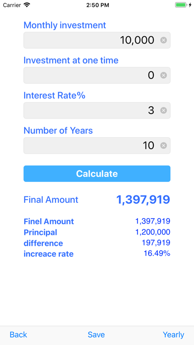 Screenshot #1 pour Compound  calculation