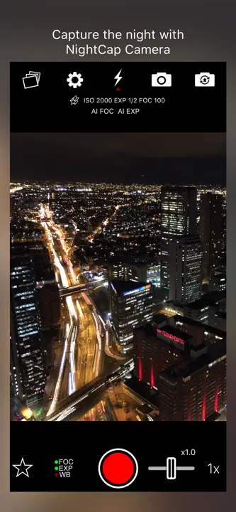 NightCap Camera: Screenshot 1 von 5